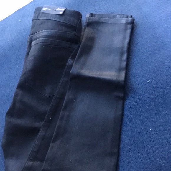 NWT J Brand Black 901 Low Rise Coated Stealth Jeans size 26 or 29 - Picture 5 of 9